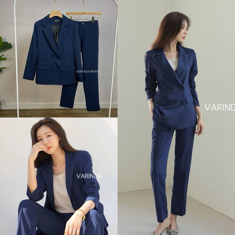 code 116 สูทสีกรม สูทสีกรมออกงาน งานป้าย Varinda