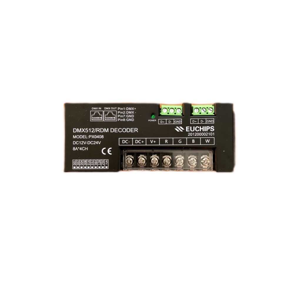 EUCHIPS DMX512/RDM DECODER MODEL:PX0408