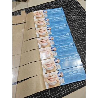 รับออกแบบ พร้อมพิมพ์คูปองขั้นต่ำ 1 เล่ม มี100ใบ รันนัมเบอร์ฟรี ปรุฉีกฟรี ออกแบบฟรี มีใบเสร็จรับเงินทั่วไป ให้เบิกได้