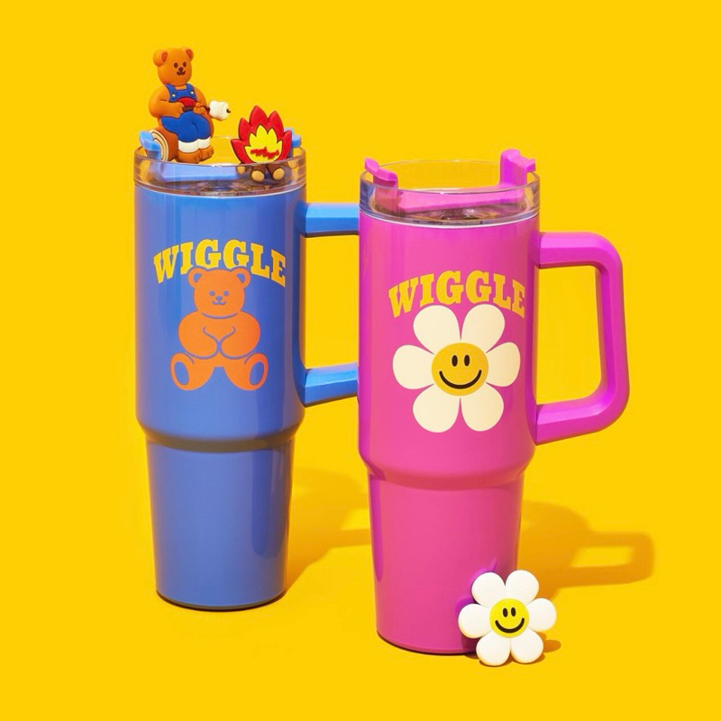พร้อมส่ง Wiggle Wiggle ของแท้ แก้วน้ำ มีฝาปิด Big Size Tumbler สแตนเลส SUS304 แก้วออฟฟิศ แก้วกาแฟ เก็บความเย็น 69007