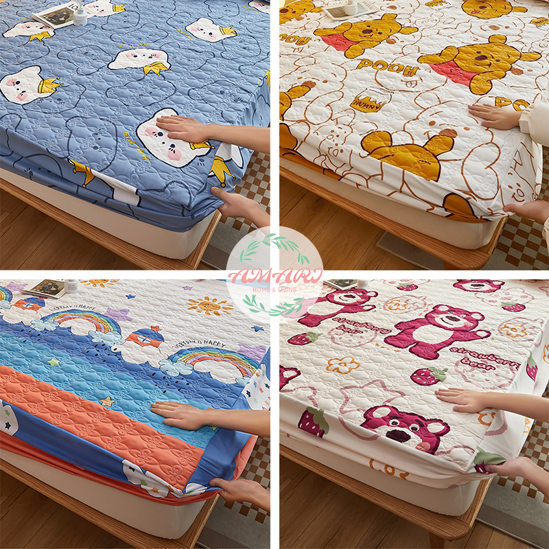 AMARI ผ้าปูที่นอน ผ้าปูที่นอนอย่างเดียว 6ฟุต/5ฟุต หนา 10ซม(25cm) Only Bedsheet