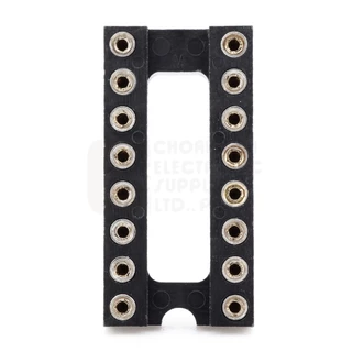 Preci-Dip/ULTIMAX IC Socket ซ็อกเก็ตไอซี DIP ขากลม 2.54มม ชุปทอง คุณภาพสูง 6P 8P 14P 16P 18P 20P 24P 28P 40P