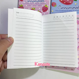 สมุดโน๊ต (14ลาย) มีเส้น ลาย sanrio size S(เล็ก) mymelody cinnamoroll