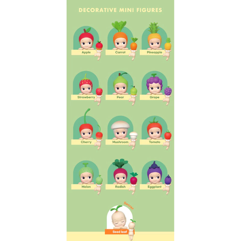 โค้ดลด30%(พร้อมส่งในไทย) Sonny Angel HIPPERS Harvest Series Fruit & Vegetable ซันนี่แองเจิ้ล รุ่นผักผลไม้ แบบสุ่ม ของแท้