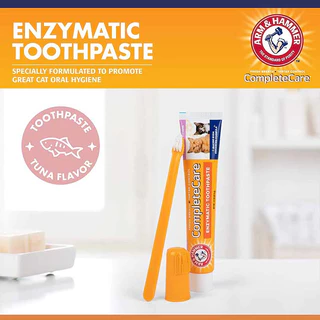 [แบรนด์แท้ USA🇺🇸] หมดอายุ31/08/27 Arm and hammer กำจัดกลิ่นปาก คราบหินปูน ยาสีฟันแมว ทูน่า 67.5ก.