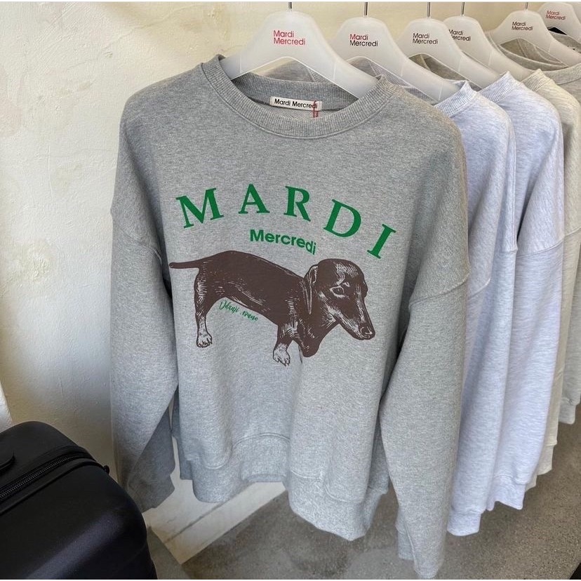 Mardi Mercredi Sweatshirt 🌸เสื้อแขนยาว Mardi เสื้อกันหนาว