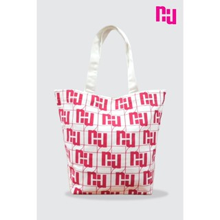NUH MONOGRAM BAG CANVAS - กระเป๋าผ้าแคนวาสลายโมโนแกรม