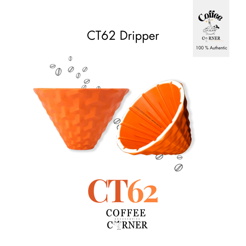 "สินค้าพร้อมส่ง" CT62 Coffee Dripper (ุOrange)