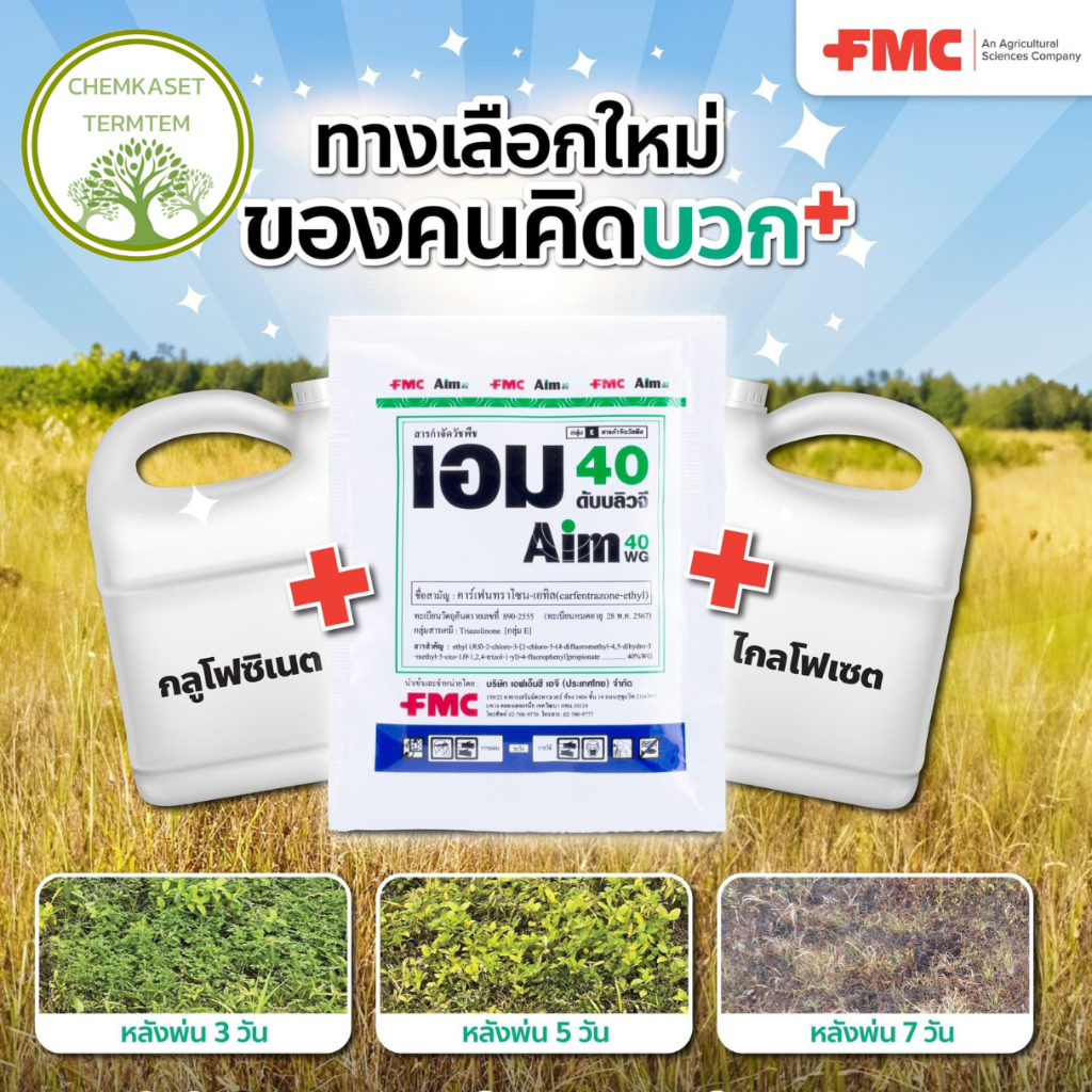 เอม 40 ดับบลิวจี กำจัดวัชพืชใบกว้างและกก