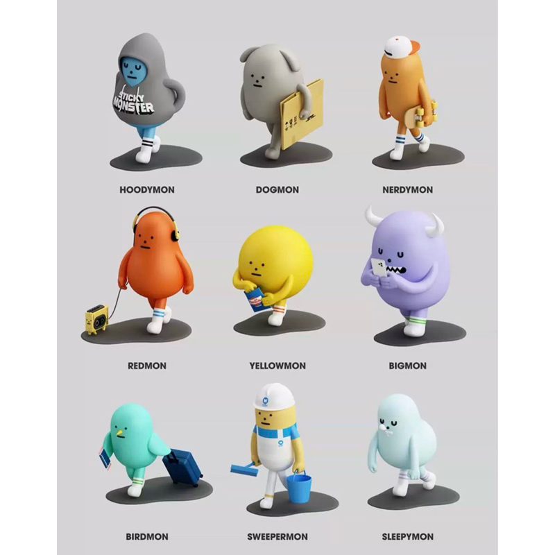 sticky monster lab Walking Series แบบระบุตัว