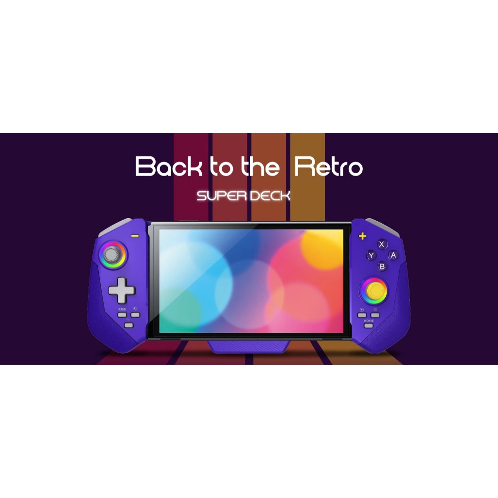 (กดรับส่วนลดโค้ดคุ้ม 10-20%) พร้อมส่ง จอย NSW OMELET GAMING SUPER DECK (ADVANCE PURPLE)