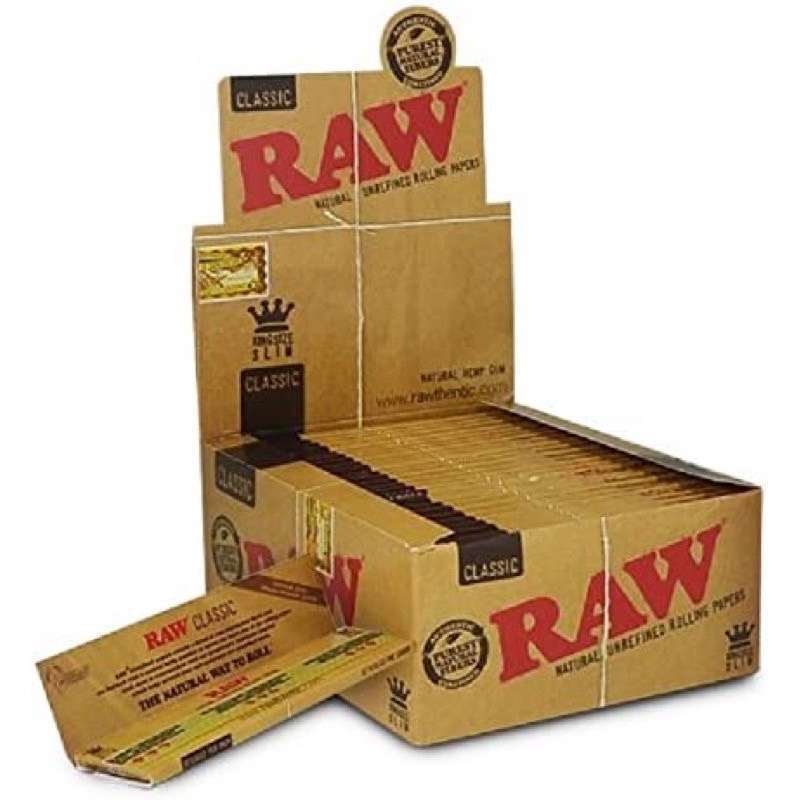 Raw ยกกล่อง กระดาษม้วน110mm. Raw Classic - กระดาษม้วน50