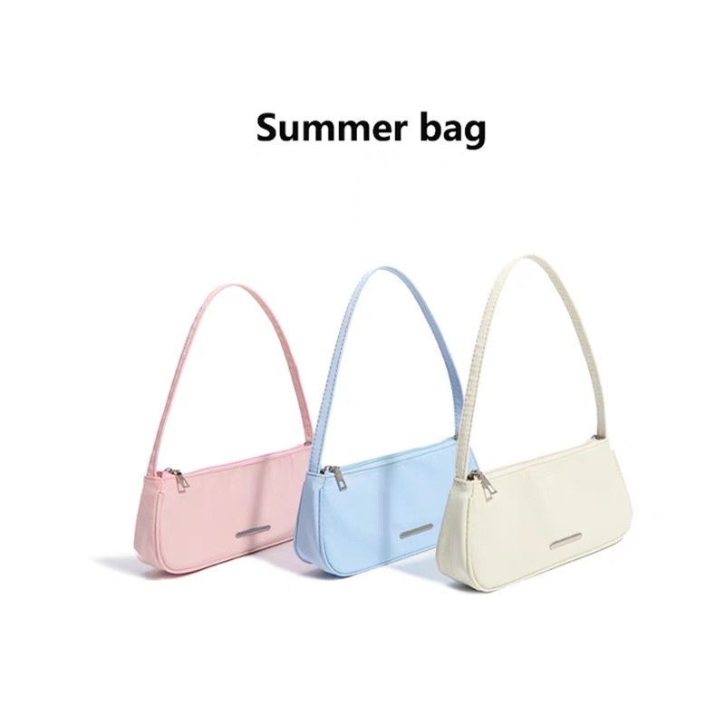 [FG008] กระเป๋าสะพายไหล่ทรงบาแกตต์สุดอิเทรนด์ สวยหรูสไตล์เกาหลี