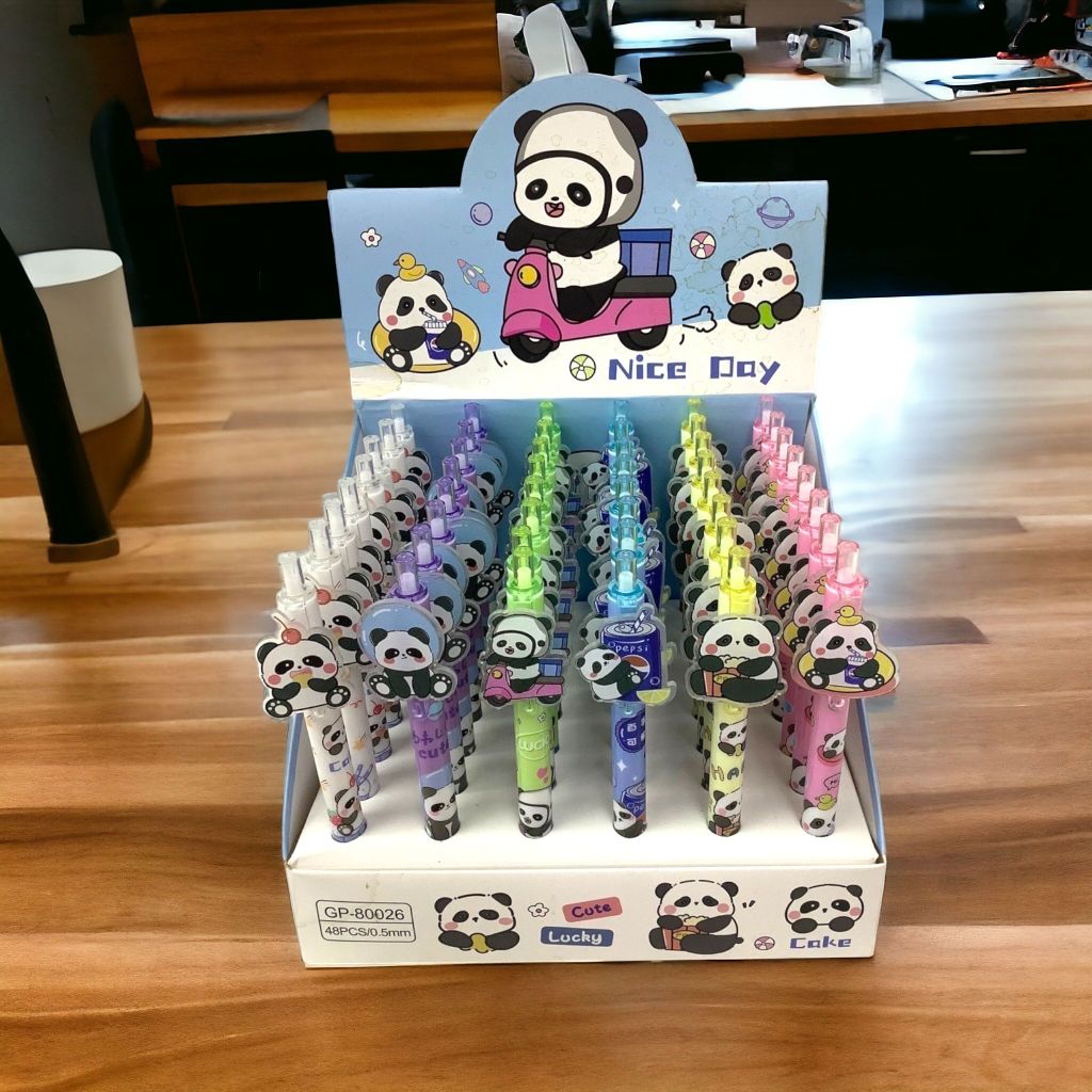 ปากกาเจลลายการ์ตูน หมึกน้ำเงิน ลายเยอะมากจ้า - รูปที่ 7