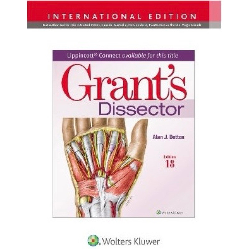 [หนังสือ] Grant's Dissector กายวิภาคศาสตร์ atlas of human clinical anatomy medicine medical english 