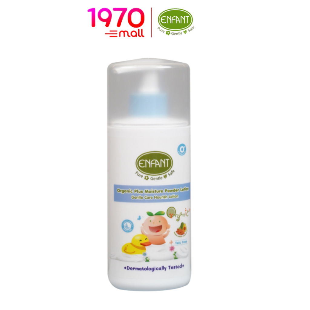 Enfant Organic Plus Moisture Powder Lotion 250ml. แป้งเด็ก เนื้อโลชั่น ใช้ได้ตั้งแต่แรกเกิด