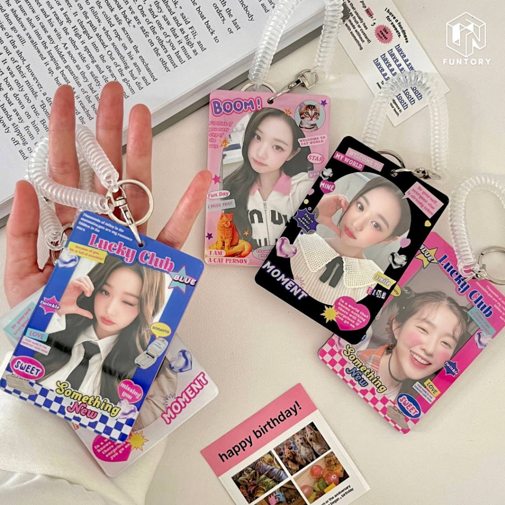 พร้อมส่ง Funtory เฟรมการ์ด อะคริลิก Y2K โชว์รูปได้ 2 ด้าน ซองใส่บัตร บัตรรถไฟฟ้า คอนโด รูปศิลปิน