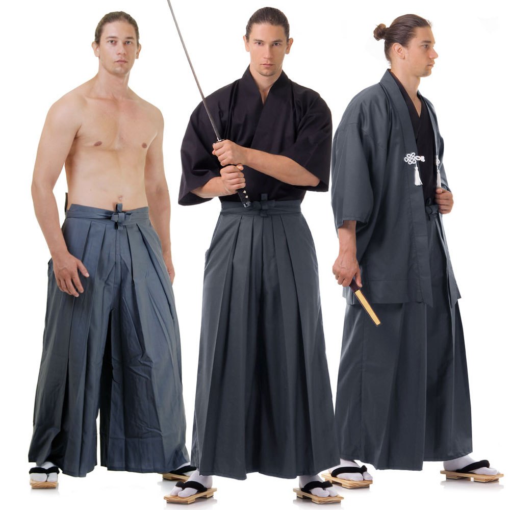 ชุดซามูไรยูกาตะกิโมโนนักรบฟนซีญี่ปุ่นชาย