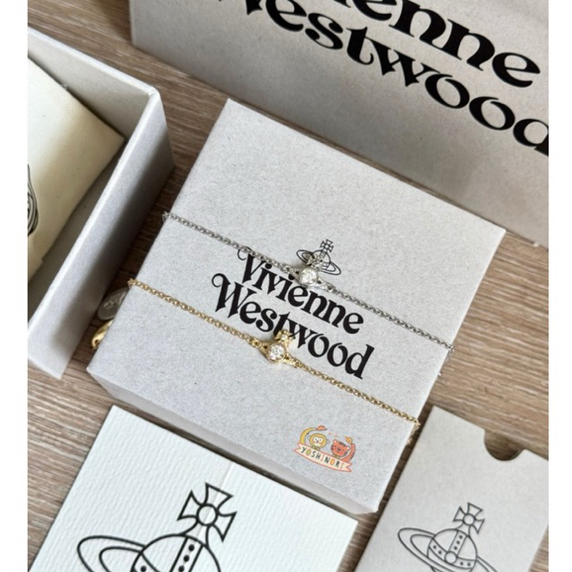 พร้อมส่ง สร้อยข้อมือ Vivienne Westwood รุ่น London Orb สีเงิน,ทอง ของแท้