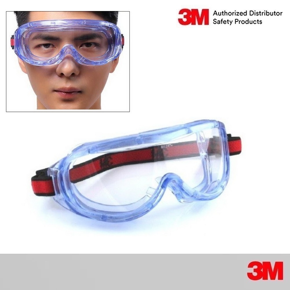3M แว่นครอบตานิรภัย 1623 AF เลนส์ใส GOGGLE SAFETY