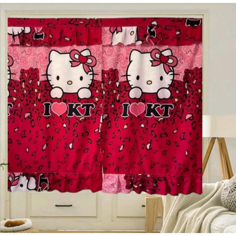 ผ้าม่านหน้าต่าง ลายการ์ตูนน่ารัก ตัดเย็บอย่างดี  มี 3ขนาดให้เลือก (1 บาน,2 บาน ,3บาน) - รูปที่ 5