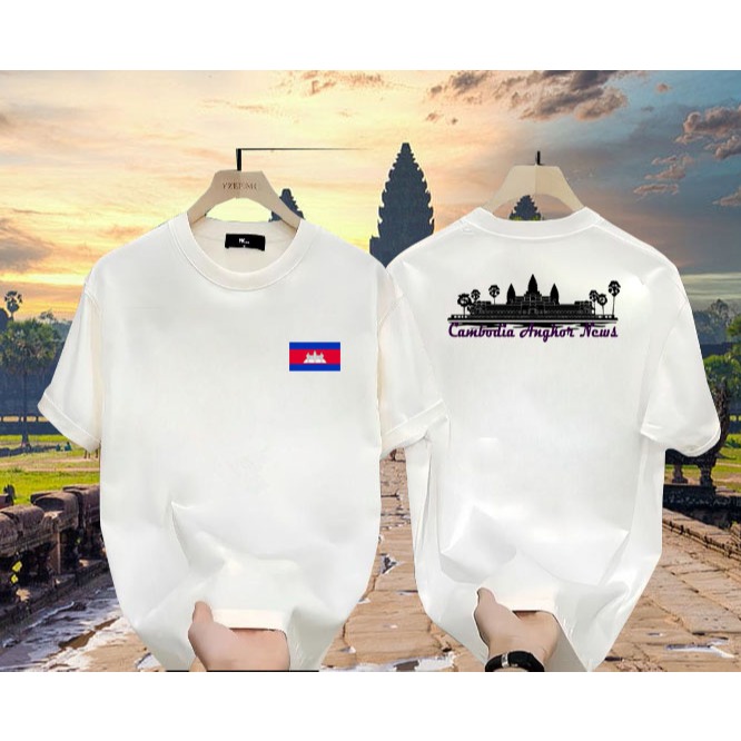 DM-เสื้อยืดสกรีน เสื้อลาย(CAMBODIA A50)  เสื้อยืดสกรีนเสื้อใส่สบายใส่ได้ทั้งผู้หญิงผู้ชาย 50 ##