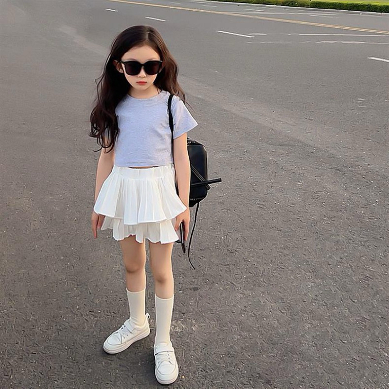 (พร้อมส่งในไทย) กระโปรงสองชั้นซับในกางเกง เกรด B สำหรับเด็กผู้หญิง - รูปที่ 5