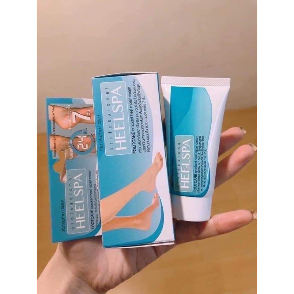 ครีมทาส้นเท้าแตกฮีลสปา Heel Spa Footcare Cream เนื้อครีมนุ่ม ซึมซับเร็วไม่เหนียวเหนอะหนะ แก้ปัญหารอยแตกของส้นเท้า 20g.