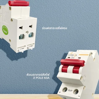 Lumira เบรกเกอร์ DC 2P 1000V รุ่น MCB-DC 1000V ป้องกันกระแสไฟเกิน ไฟลัดวงจร เบรกเกอร์ลูกสกิต