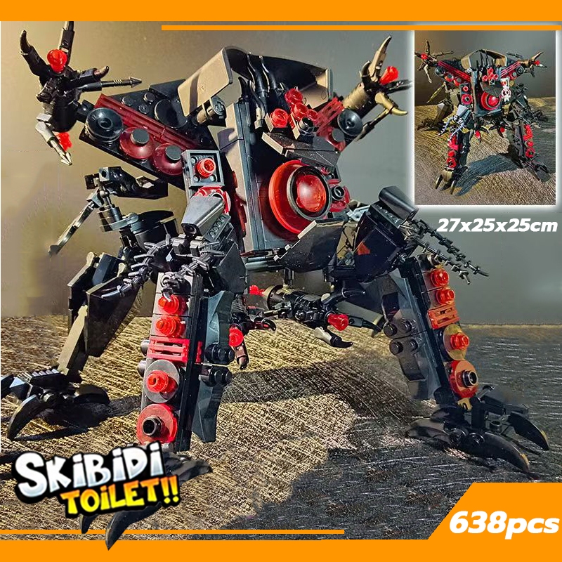 พรีออเดอร์รุ่นล่าสุด Ultimate Audio King skibidi toilet โมเดล MOC titan speakermanTitan camera man ทีวีแมน ของ ตัวต่อ