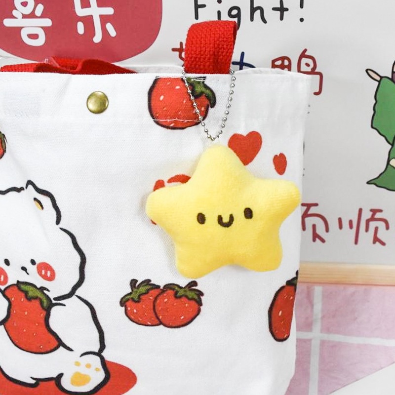 จี้ตุ๊กตาการ์ตูนดาวยิ้มน่ารัก แบบสร้างสรรค์ เหมาะกับของขวัญ สําหรับห้อยกระเป๋าถือ