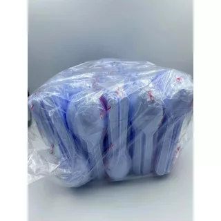 ช้อนเค้ก (ช้อนขนม) สี ใส,ขาว เกรด A คุณภาพดี 10ห่อ 500 คัน