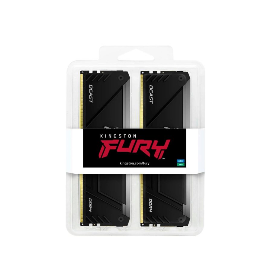 RAM Kingston FURY BEAST RGB 32GB/3600 DDR4 CL18 288 Pi DIMM Kit of two KF436C18BB2AK2/32 32GB RAM PC 2x16GB 64-Bit