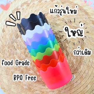 Rainbow Cup Set แก้วแยกสี เล่นได้หลายแบบ กระดุมยักษ์ ปอมปอม 10 ใบ 10 สี BPA Free (11024)