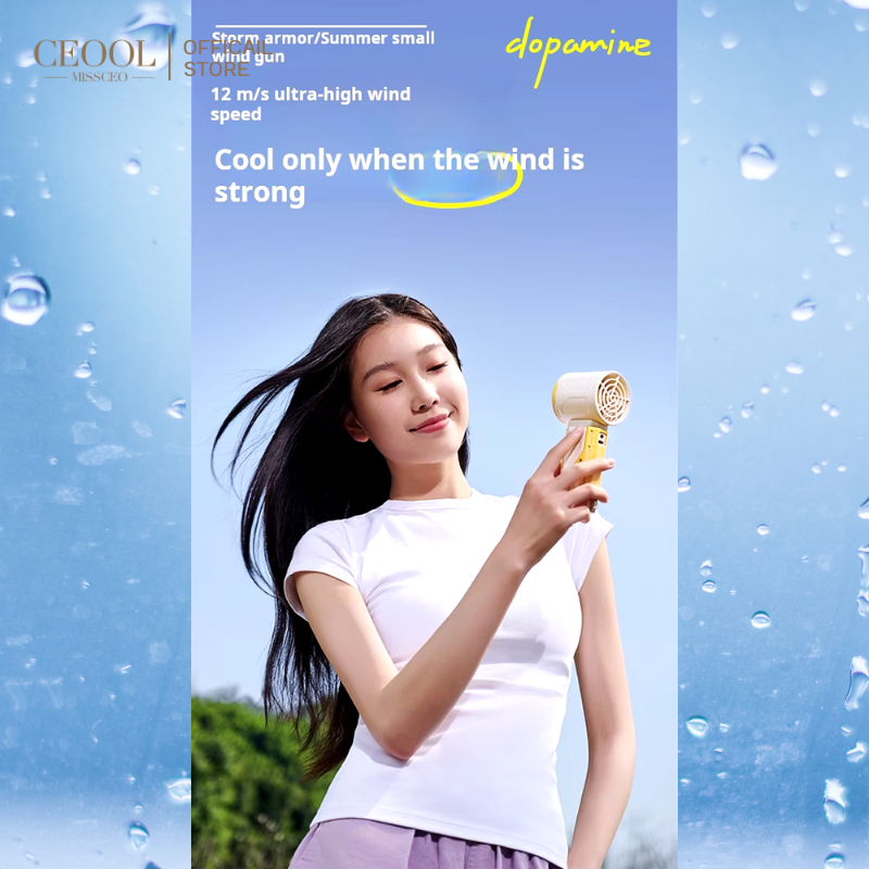 CEOOL พัดลมมือถือ ปรับระดับได้ 100 ระดับ พัดลมพกพา ไม่มีใบมีด ชาร์จใหม่ได้ ใช้งานได้ 20 ชม. - รูปที่ 3