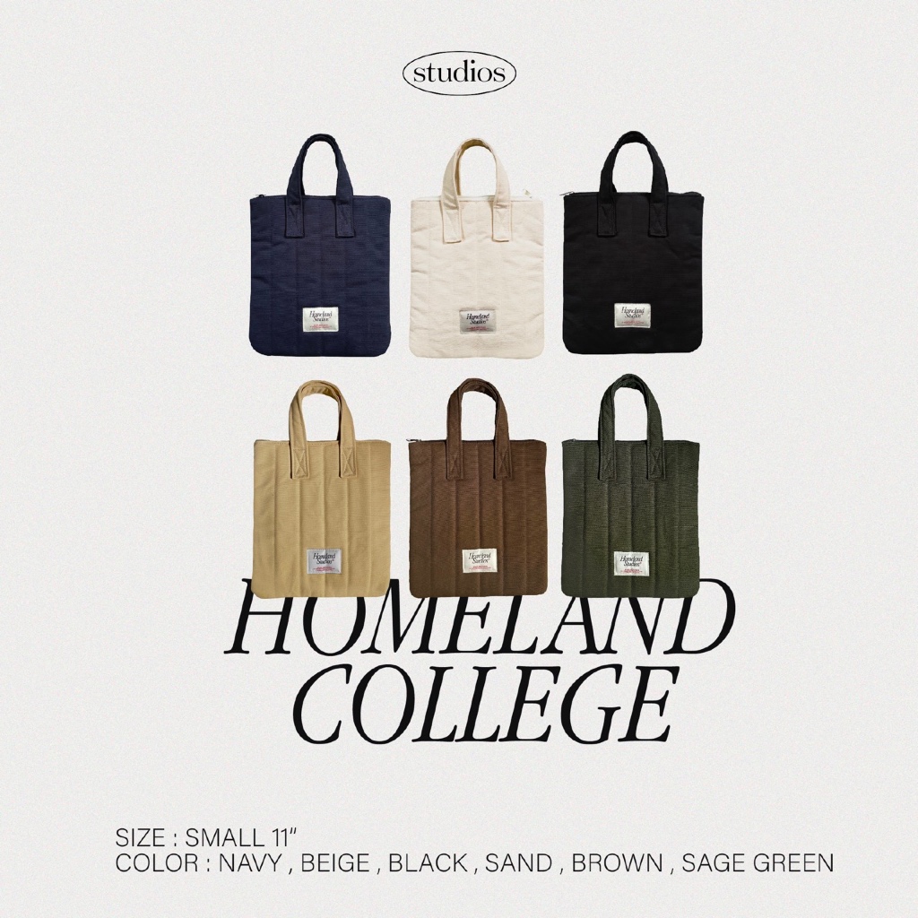 HOMELAND - กระเป๋าสำหรับใส่ Tablet ด้านในมีซับ / ซิปปิด (Small 11 นิ้ว) มี 6 สี