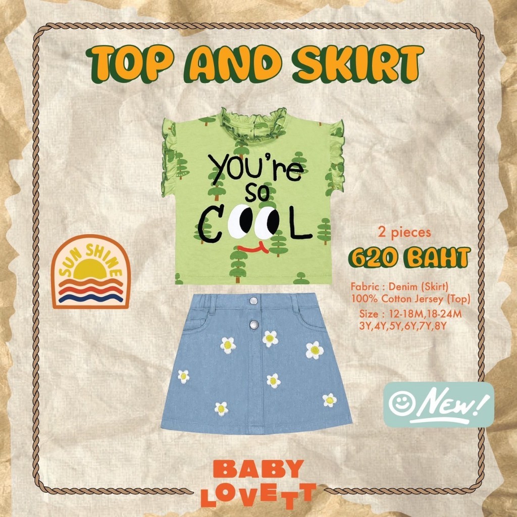 02 Denim - Top and Skirt