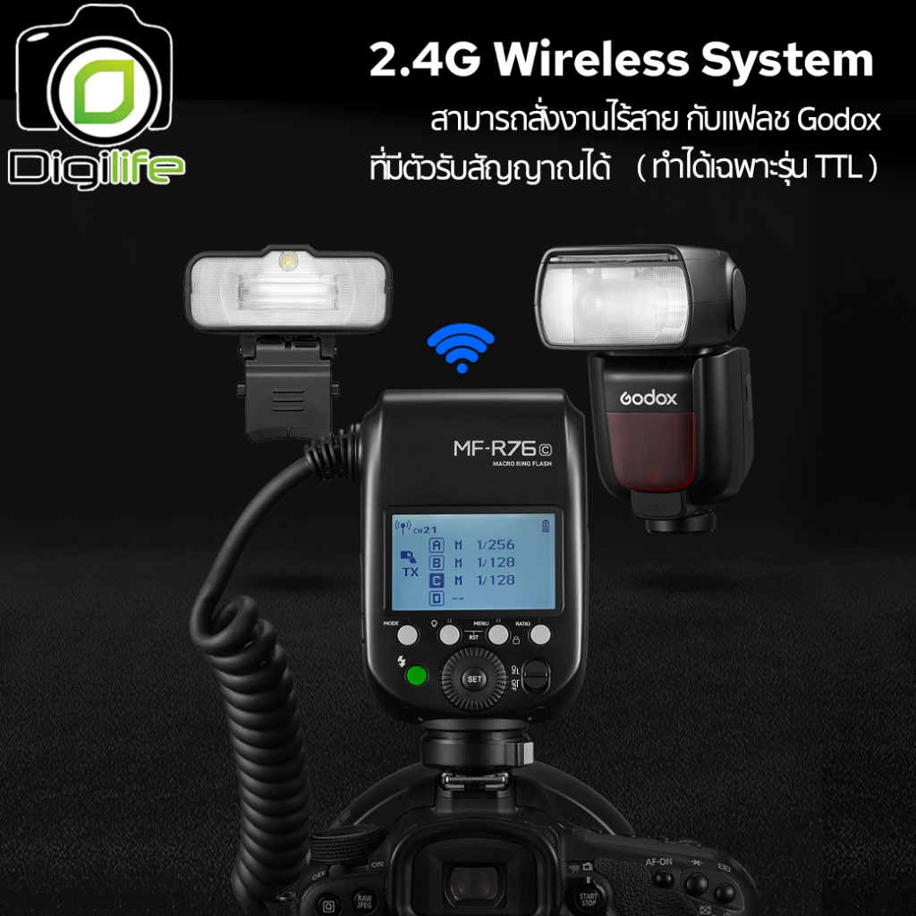 Godox Flash MF-R76 Dental & Macro Ring Flash 76W TTL, Manual - รับประกันศูนย์ Godox Thailand 3ปี
