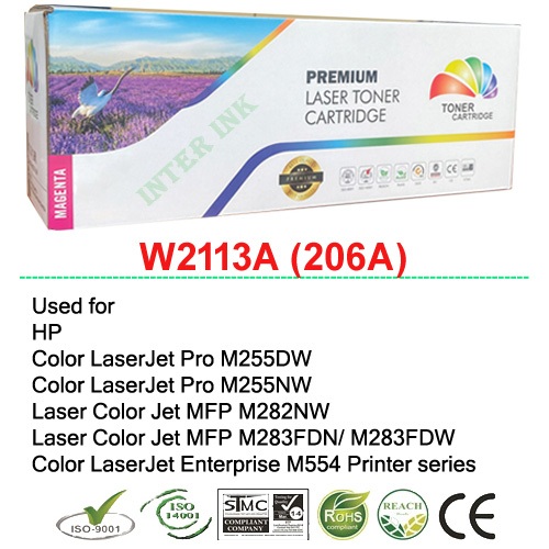 ตลับหมึก W2113A (206A) สีแดง Color Box
