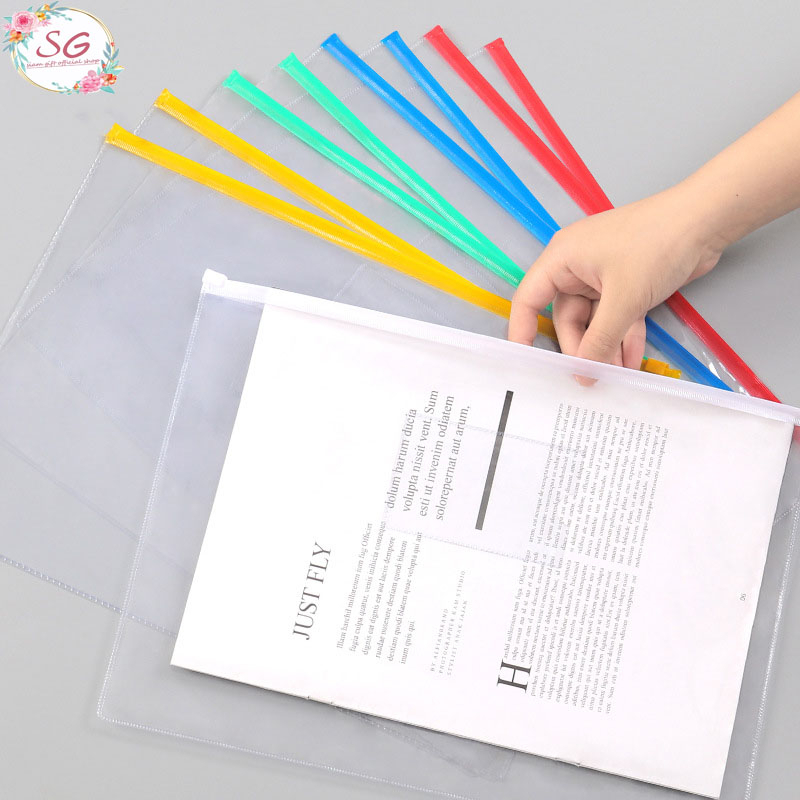 ซองซิปพลาสติก A4 วัสดุ PVC ซิปกันน้ำ ประหยัดคุ้มค่า ถูกและดี พร้อมจัดส่ง พร้อมส่ง ที่ใส่เอกสาร - รูปที่ 2