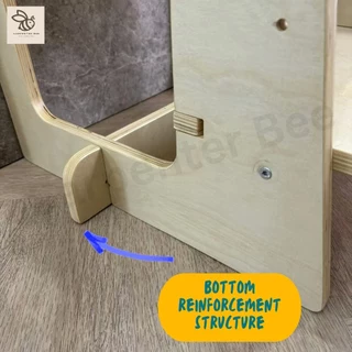 Montessori wooden Learning Tower Lite (Kitchen Helper Tower ) 3 L Height Adjustable มอนเตสซอรี่ บันไดสำหรับเด็ก ไม้จริง
