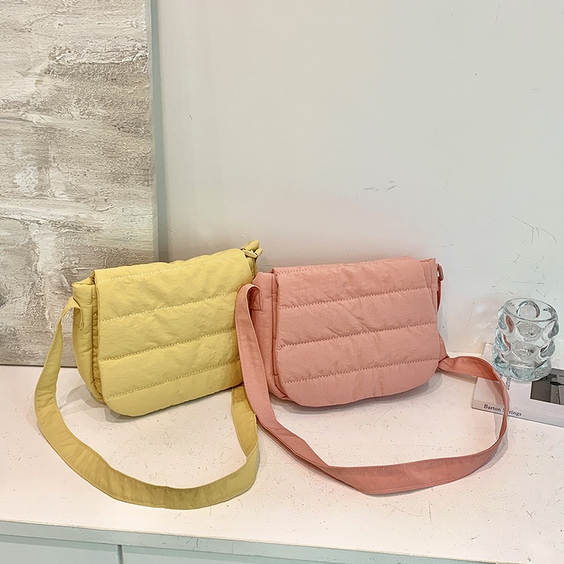 *ใหม่* พร้อมส่ง มี12สี กระเป๋าสะพายข้าง สไตล์ยูนิโคล Uniqlo Bag สีมินิมอล พาสเทล ผ้าไนลอน น้ำหนักเบา