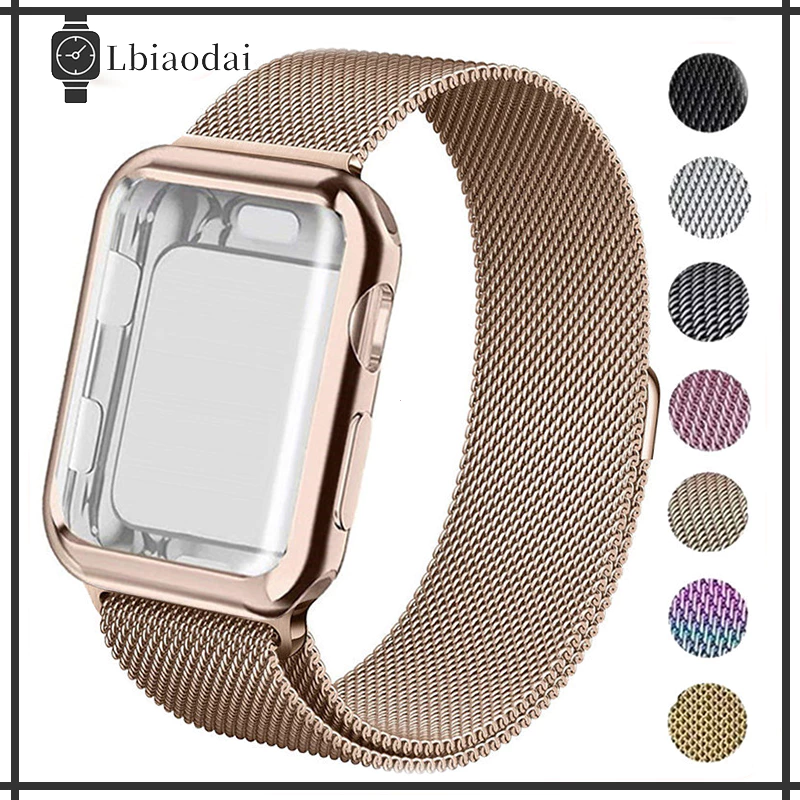 Tpu กรณีและสายโลหะ for Smartwatch Ultra/SE 3 2 49mm IWatch Series 11 10 9 8 7 6 46mm 45 44 41 42mm 38mm ลูปมิลานสายนาฬิ