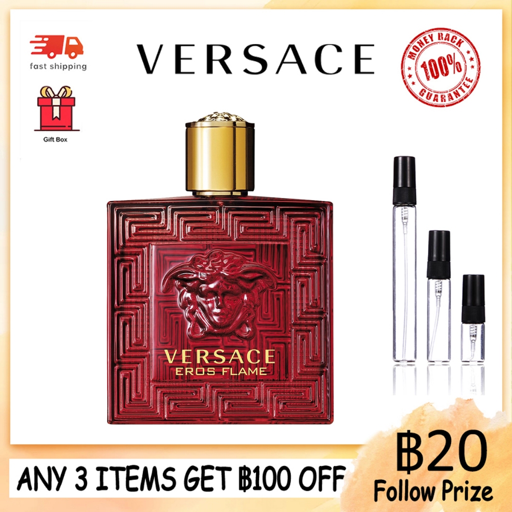 【น้ําหอมแท้ 100% 】Versace Eros Flame EDP 2ml/5ml/10ml น้ําหอมชาย