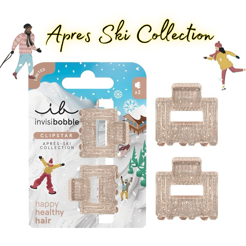 พร้อมส่ง🎉 INVISIBOBBLE Clipstar คอลเลคชั่น Apres Ski สี Shimmer (1 เซ็ต บรรจุ  2 ชิ้น)
