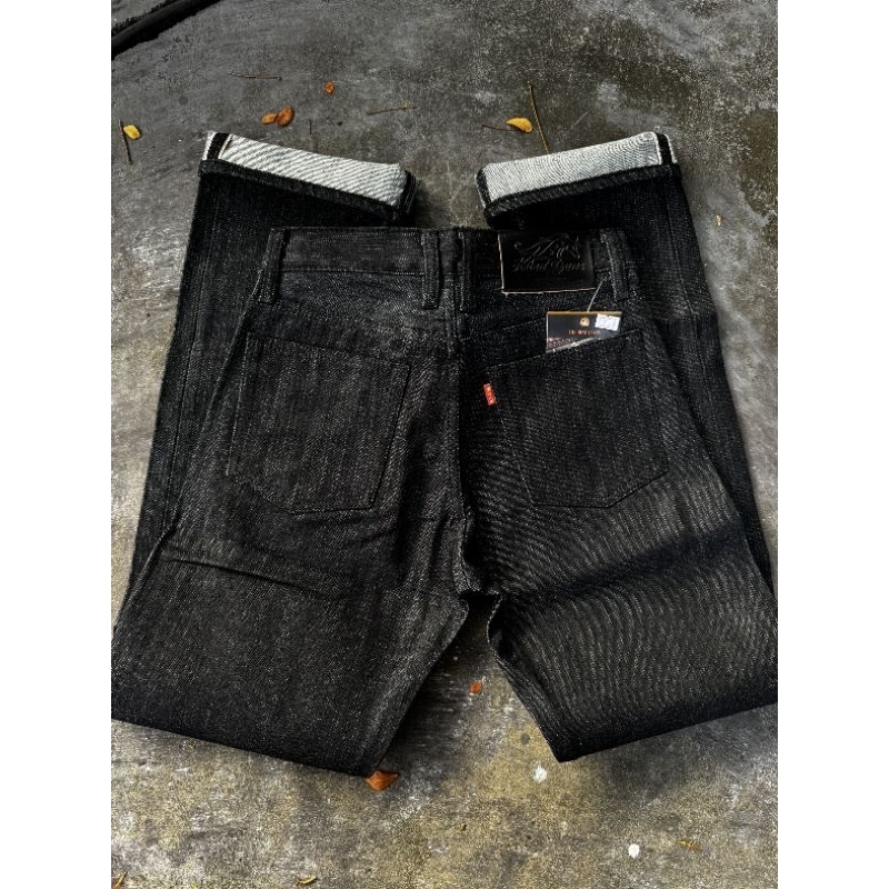 📢 New Item !!!! 🐴Hard Jeans 16 Oz. รุ่นอาชาสีนิล🐴Midnight ผ้าดิบริมแดง