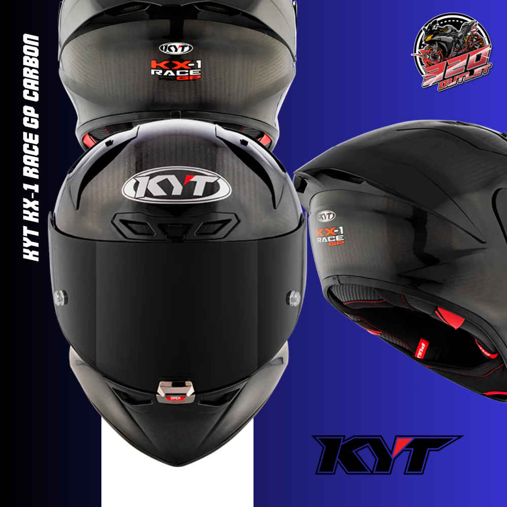 หมวกกันน็อคเต็มใบ KYT รุ่น KX-1 RACE GP CARBON ส่งไว 320SP OUTLET !!