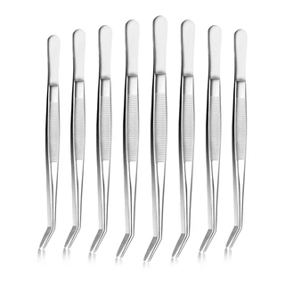 ปากคีบ ฟอร์เซป คีมคีบยาว ฟอร์เซปสแตนเลส ปากตรงและปากงอ Long Forcep แหนบตกแต่งตู้ปลา ส่งจากกรุงเทพ