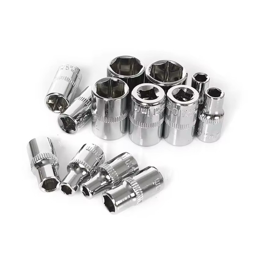 บล็อก ลูกบล็อก สั้น 1/4 นิ้ว(2หุน) ลูกบ็อก แกน6เหลี่ยม ประแจบล๊อก ข้อต่อ ด้ามต่อบล็อก ประแจ ปากตาย ด้ามฟรี ด้ามก๊อกแก็ก