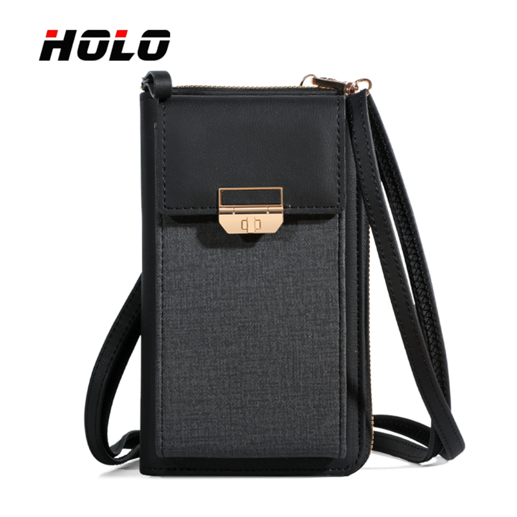 สไตล์หรูหรา กระเป๋าสะพาย กระเป๋าเมสเซนเจอร์ สแควร์ สำหรับผู้หญิง สามารถใส่โทรศัพท์มือถือได้